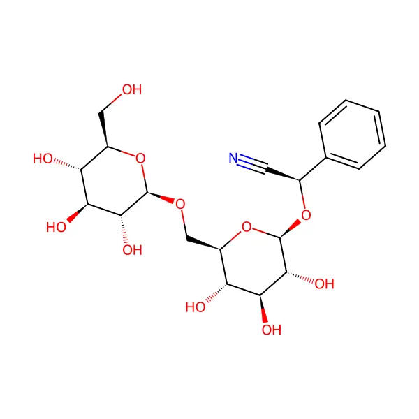 Amigdalin molekül yapısı — CAS 29883-15-6