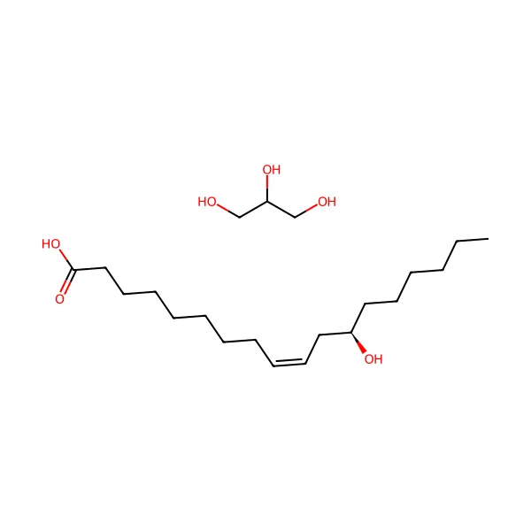 Poligliserol polirisinoleat molekül yapısı — CAS 29894-35-7
