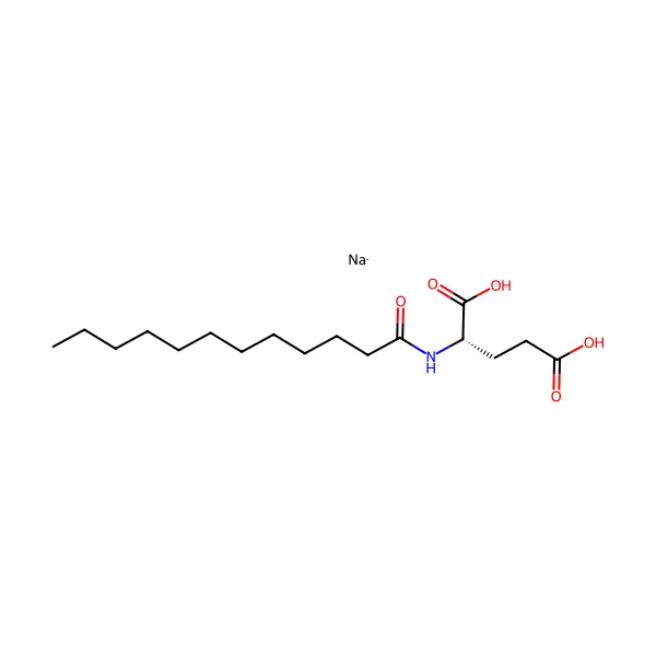 Sodyum lauroil glutamat molekül yapısı — CAS 29923-31-7