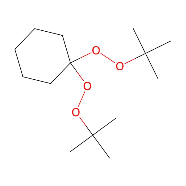 1,1-Di(tert-butilperoksi)sikloheksan molekül yapısı — CAS 3006-86-8