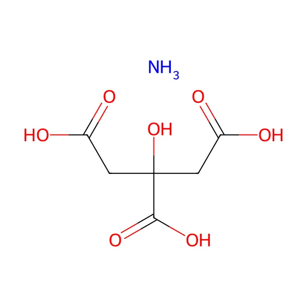 Diamonyum sitrat molekül yapısı — CAS 3012-65-5