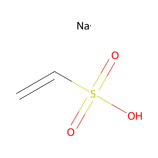 Sodyum vinil sülfonat molekül yapısı — CAS 3039-83-6