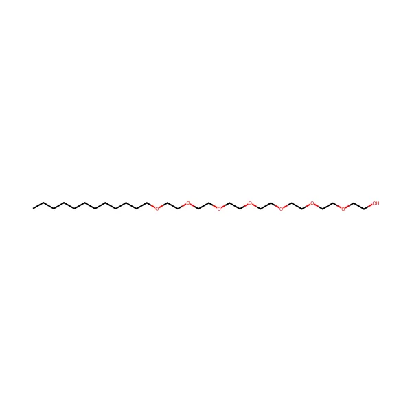 Dodekilheptaglikol molekül yapısı — CAS 3055-97-8