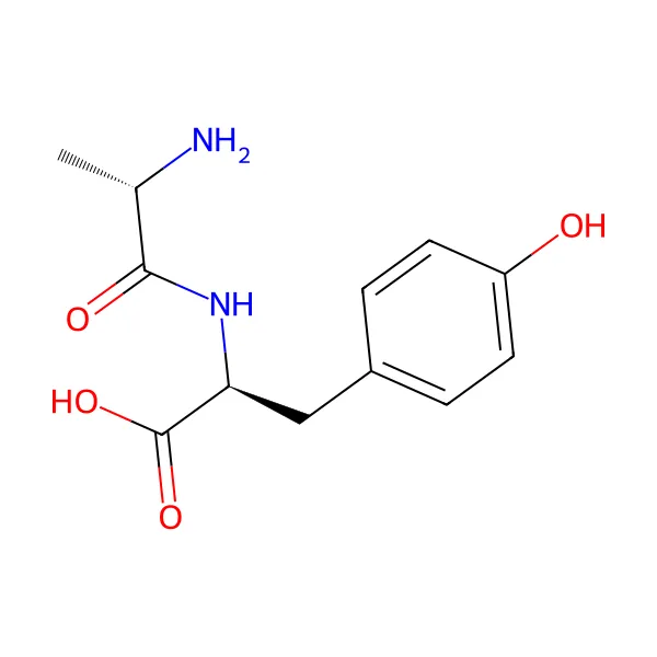 L-alanil-L-tirozin molekül yapısı — CAS 3061-88-9