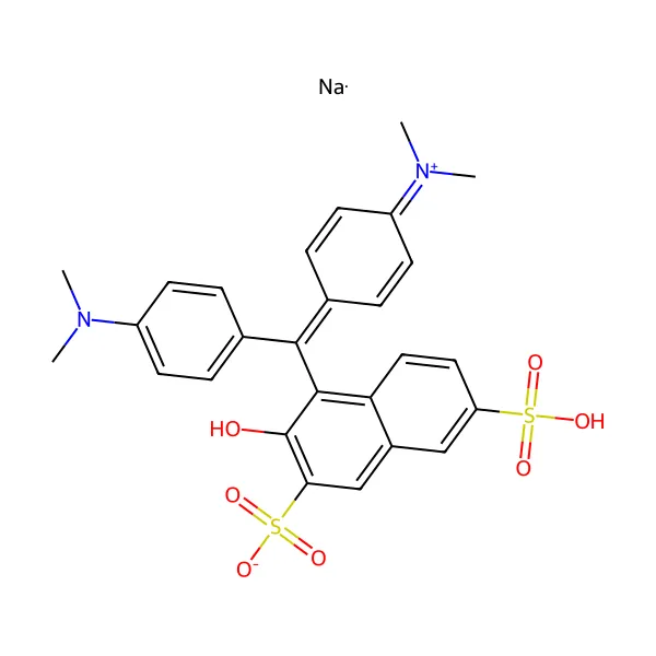 Acid Yeşil 50 molekül yapısı — CAS 3087-16-9