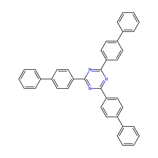 Tris-bifenil triazin molekül yapısı — CAS 31274-51-8