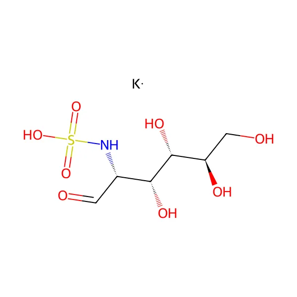 Glukozamin sülfat potasyum molekül yapısı — CAS 31284-96-5