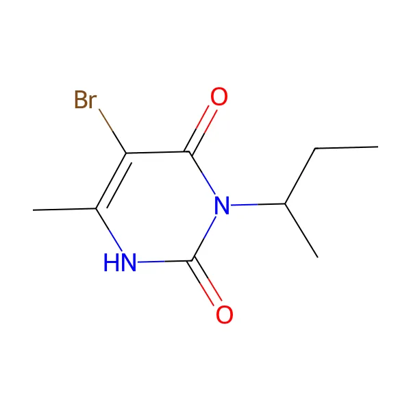 Bromasil molekül yapısı — CAS 314-40-9