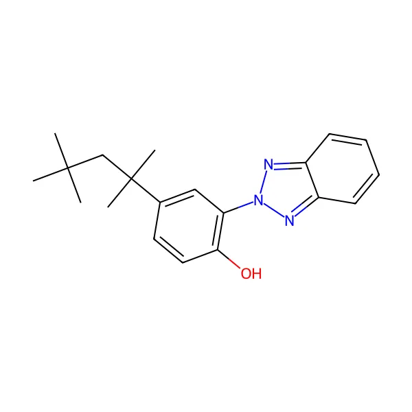Oktrizol molekül yapısı — CAS 3147-75-9