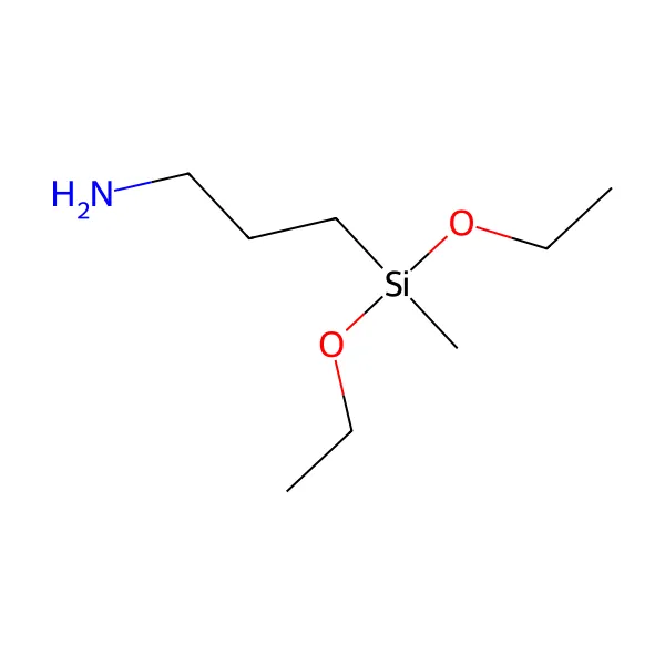 Aminopropilmetildietoksisilan molekül yapısı — CAS 3179-76-8