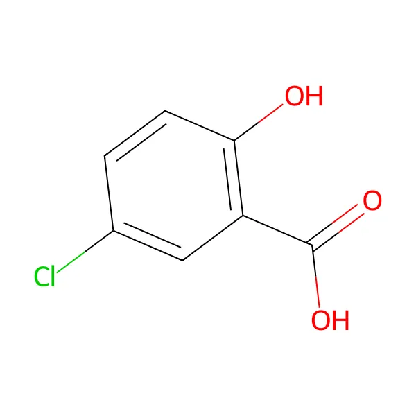 5-klorosalisilik asit molekül yapısı — CAS 321-14-2