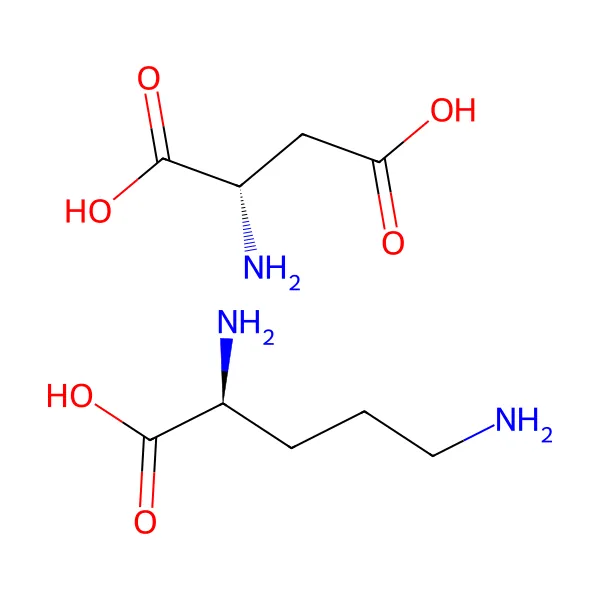 Ornitin aspartat molekül yapısı — CAS 3230-94-2
