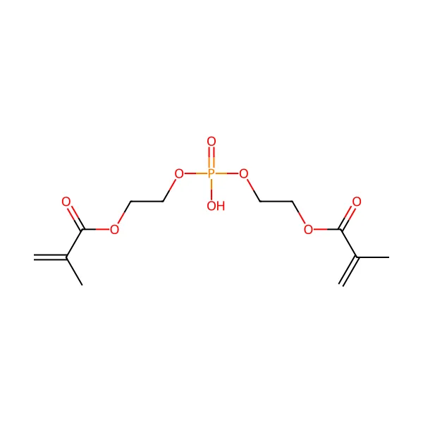 Bis(2-(metakriloiloksi)etil) fosfat molekül yapısı — CAS 32435-46-4