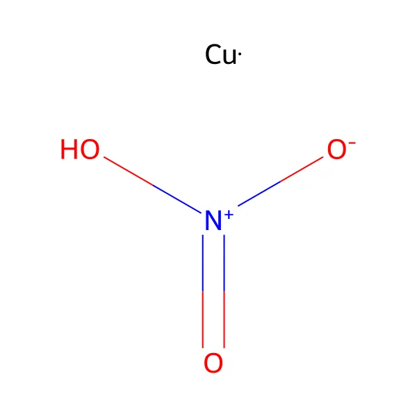 Bakır nitrat molekül yapısı — CAS 3251-23-8