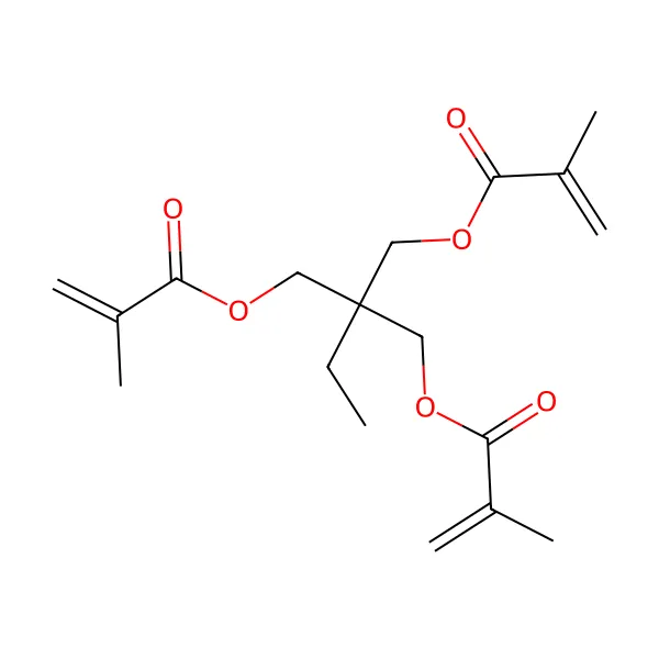 Trimetilolpropan trimetakrilat molekül yapısı — CAS 3290-92-4