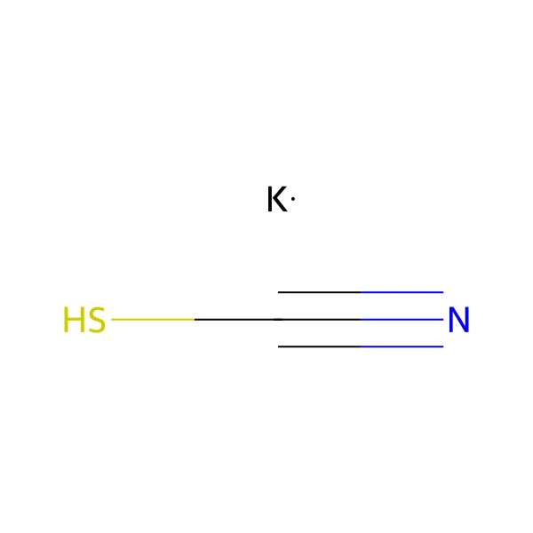Potasyum tiyosiyanat molekül yapısı — CAS 333-20-0