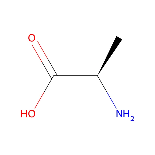 D-alanin molekül yapısı — CAS 338-69-2