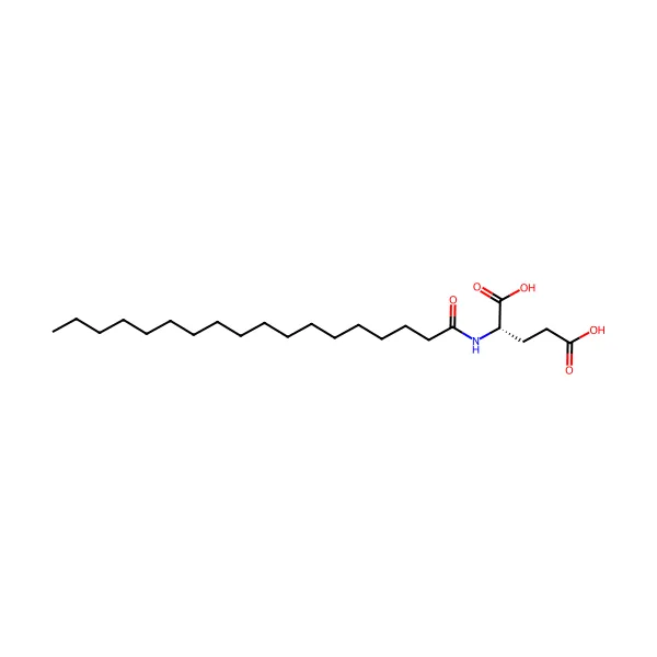 Stearoil glutamik asit molekül yapısı — CAS 3397-16-8