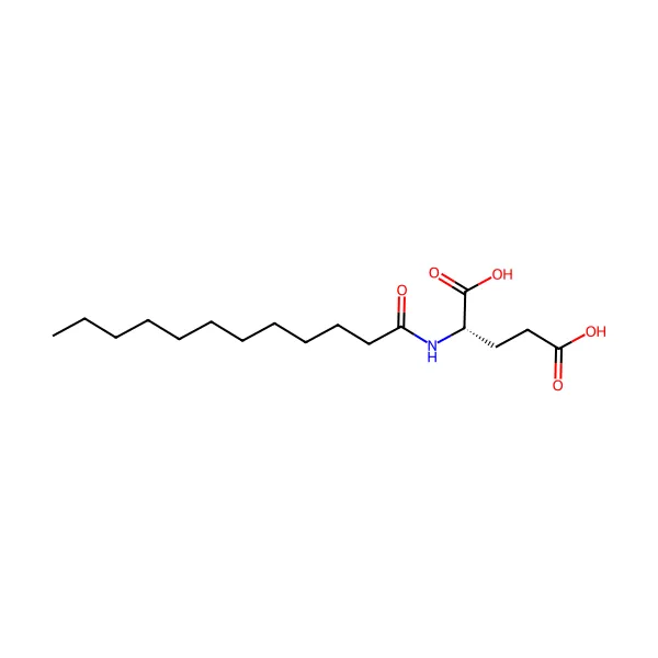 Lauroil Glutamik Asit molekül yapısı — CAS 3397-65-7