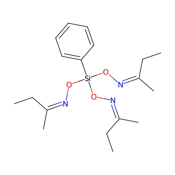 Feniltris(bütanoksim)silan molekül yapısı — CAS 34036-80-1