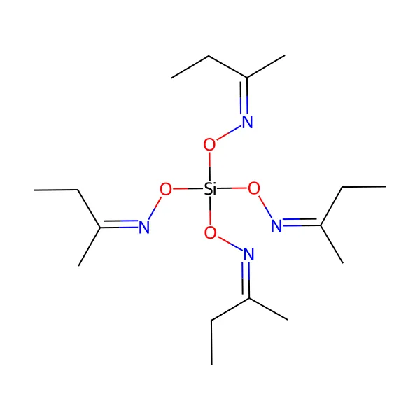 Tetra-(metiletilketoksim)silan molekül yapısı — CAS 34206-40-1