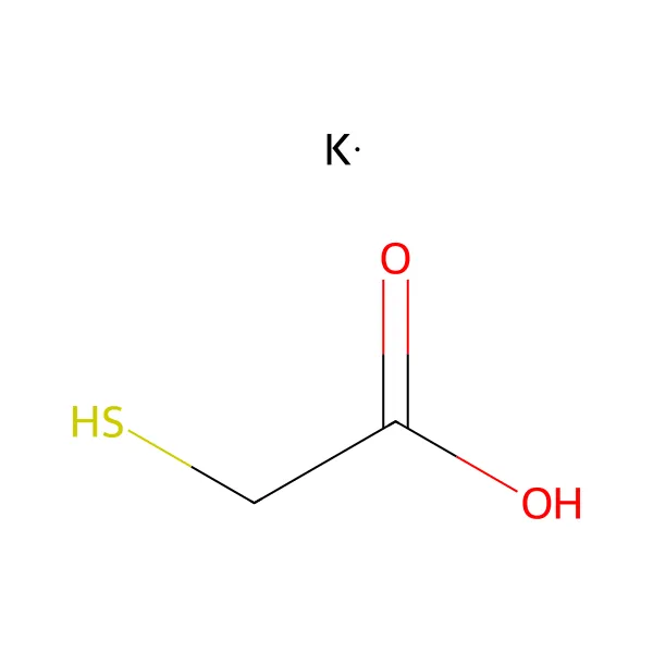 Potasyum tiyoglikolat molekül yapısı — CAS 34452-51-2