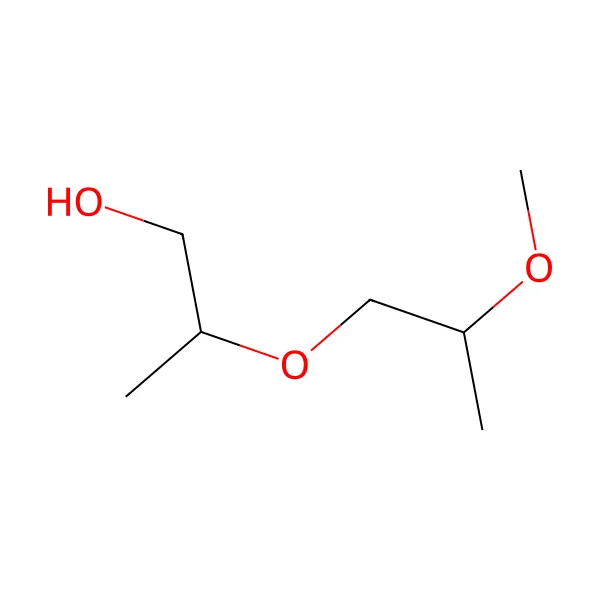 Dipropilen glikol metil eter molekül yapısı — CAS 34590-94-8