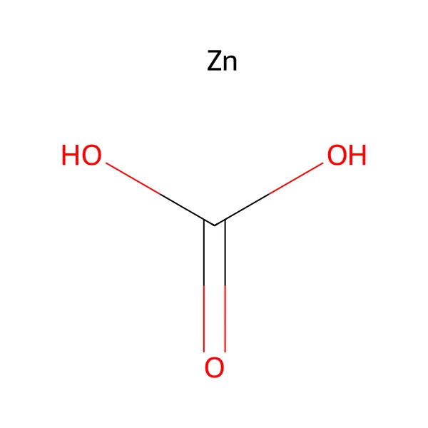 Çinko karbonat molekül yapısı — CAS 3486-35-9
