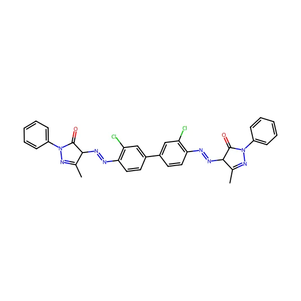 Pigment turuncu 13 molekül yapısı — CAS 3520-72-7