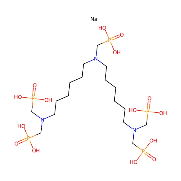 Bis(heksametilen)triaminopenta(metilen-fosfonik asit) molekül yapısı — CAS 35657-77-3