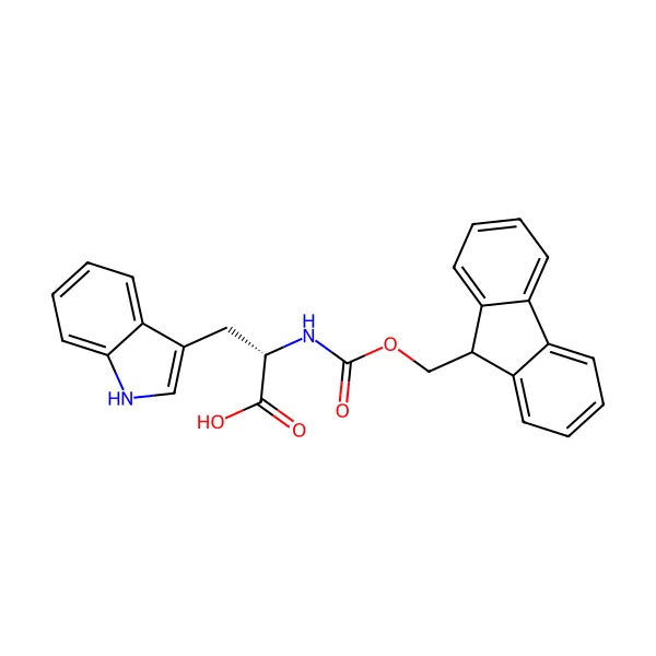 Fmoc-L-triptofan molekül yapısı — CAS 35737-15-6