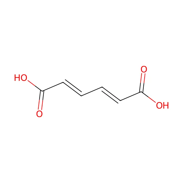 Mukonik asit molekül yapısı — CAS 3588-17-8