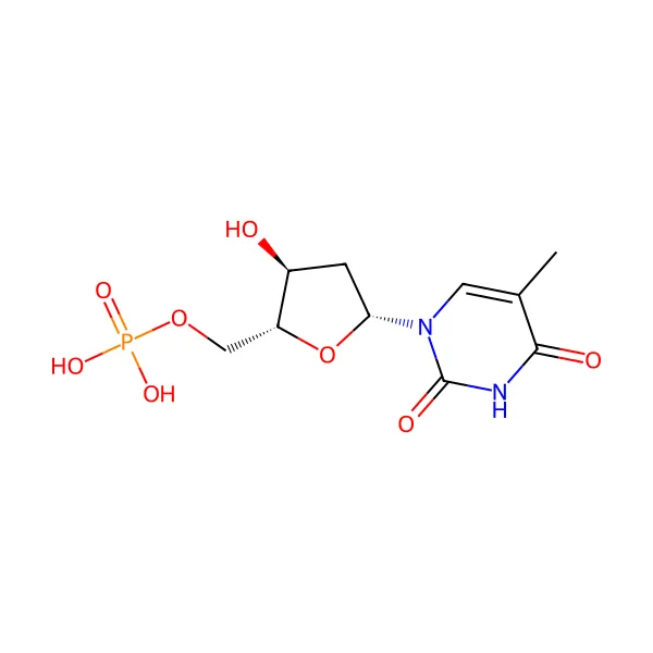 Timidin monofosfat molekül yapısı — CAS 365-07-1