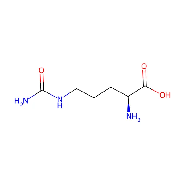 L-sitrülin molekül yapısı — CAS 372-75-8