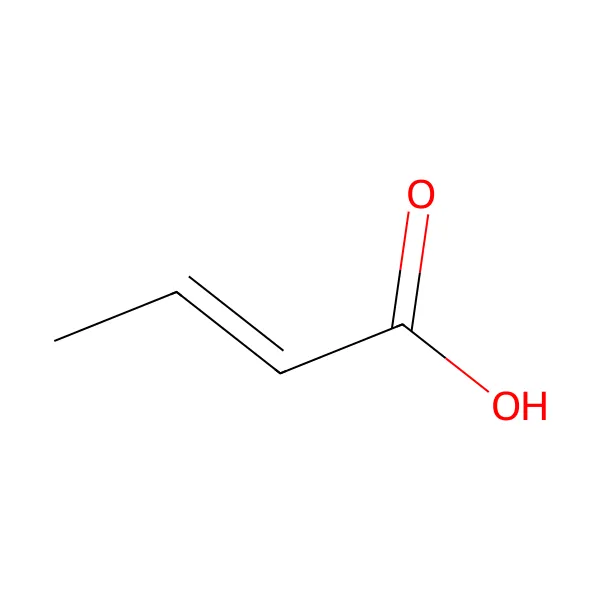 Krotonik asit molekül yapısı — CAS 3724-65-0