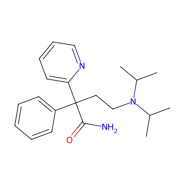 Disopiramid molekül yapısı — CAS 3737-09-5
