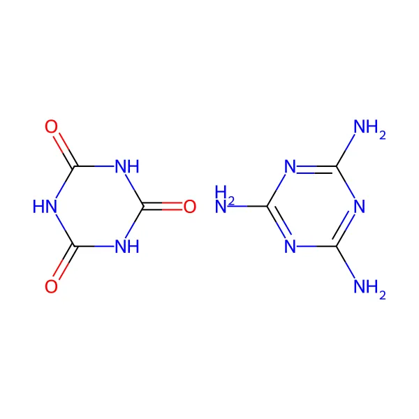 Melamin siyanürat molekül yapısı — CAS 37640-57-6