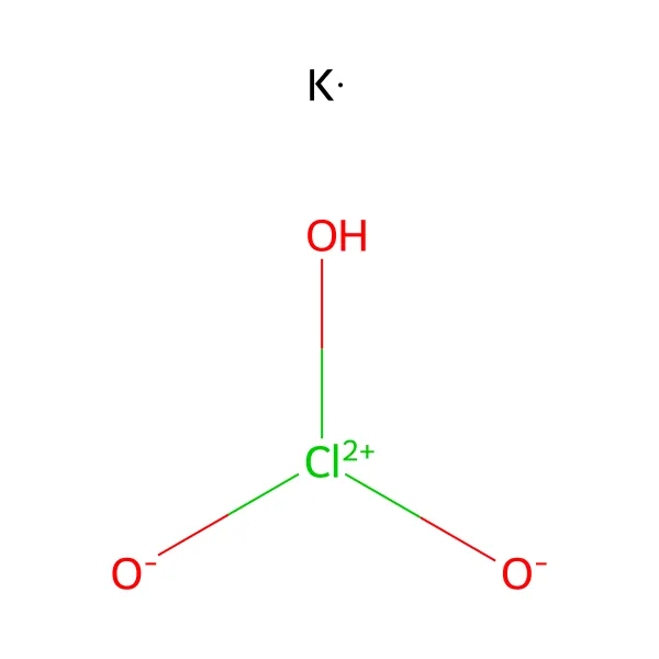 Potasyum klorat molekül yapısı — CAS 3811-04-9