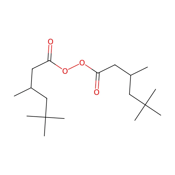 3,5,5-trimetilheksanoil peroksit molekül yapısı — CAS 3851-87-4