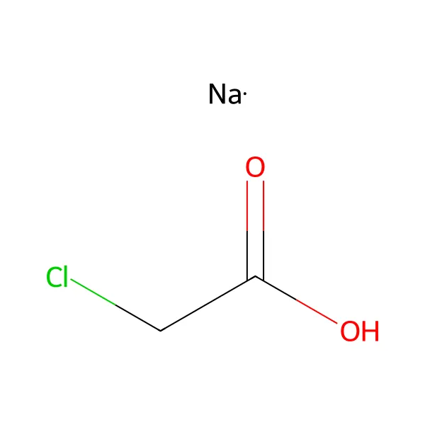 Sodyum kloroasetat molekül yapısı — CAS 3926-62-3