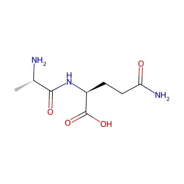 L-alanil-L-glutamin molekül yapısı — CAS 39537-23-0
