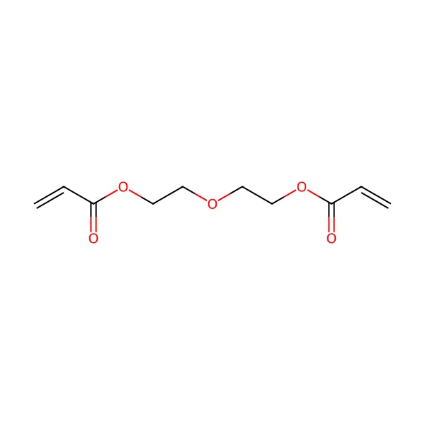 Dietilen glikol diakrilat molekül yapısı — CAS 4074-88-8