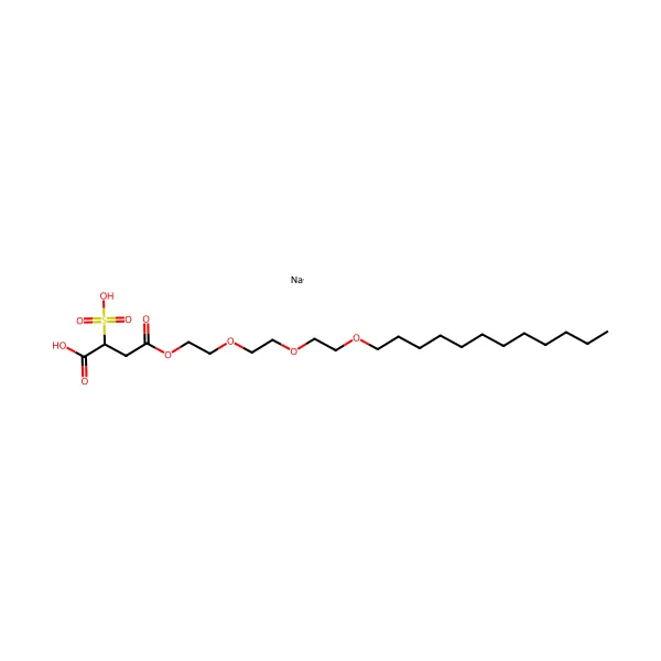 Disodyum lauret sülfosüksinat molekül yapısı — CAS 40754-59-4