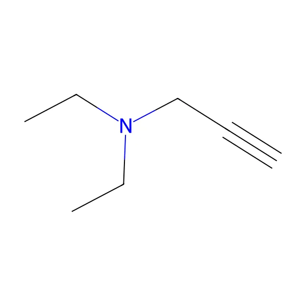 Dietilpropargilamin molekül yapısı — CAS 4079-68-9