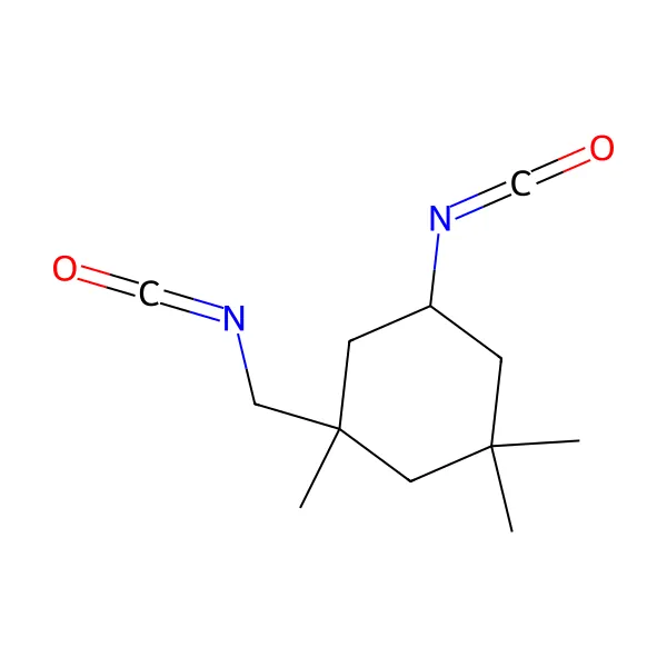 İzoforon diizosiyanat molekül yapısı — CAS 4098-71-9