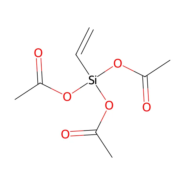 Vinil triasetoksisilan molekül yapısı — CAS 4130-08-9