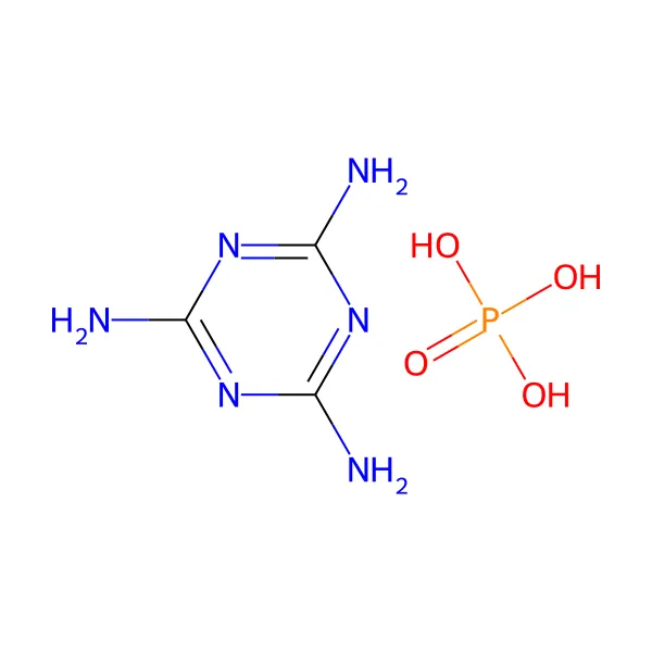 Melamin fosfat molekül yapısı — CAS 41583-09-9