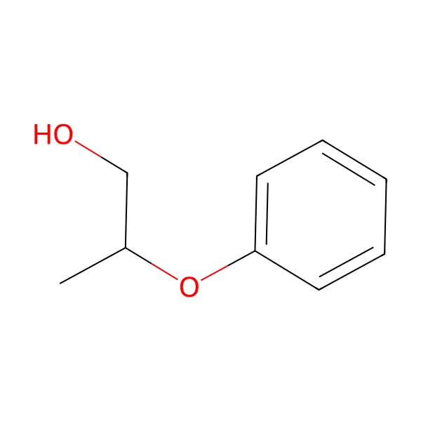 2-fenoksi-1-propanol molekül yapısı — CAS 4169-04-4
