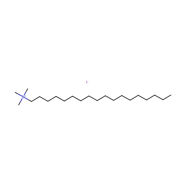 Oktadesiltrimetilamonyum iyodür molekül yapısı — CAS 4292-25-5