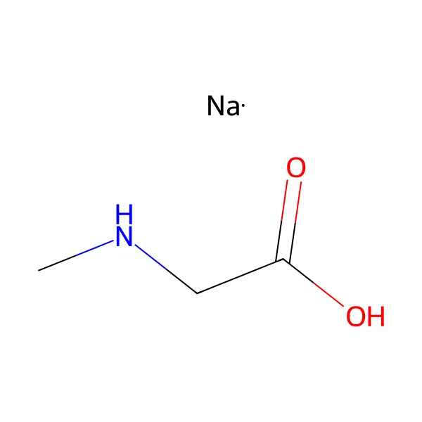 Sodyum sarkosinat molekül yapısı — CAS 4316-73-8